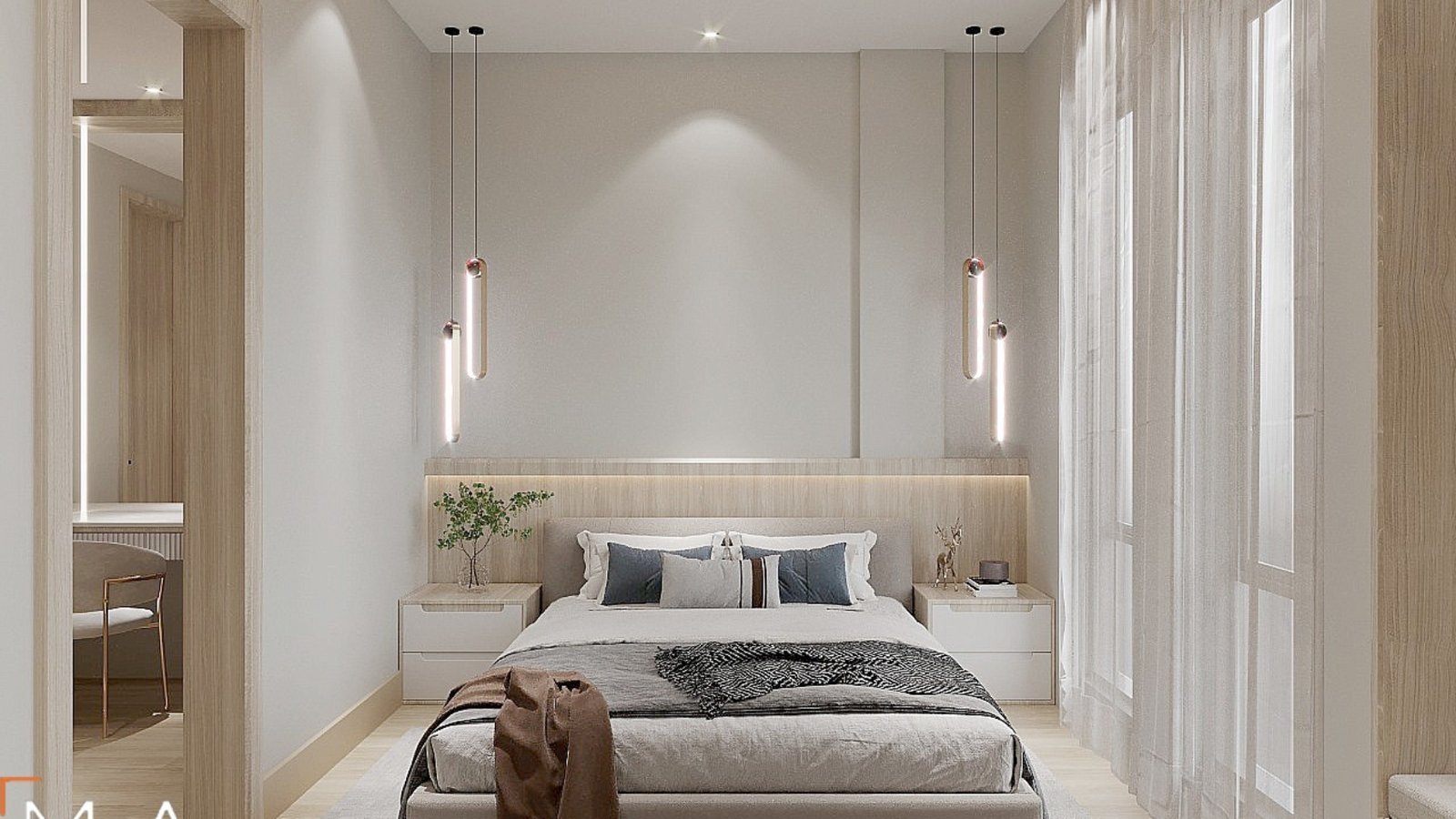 Desain interior kamar tidur