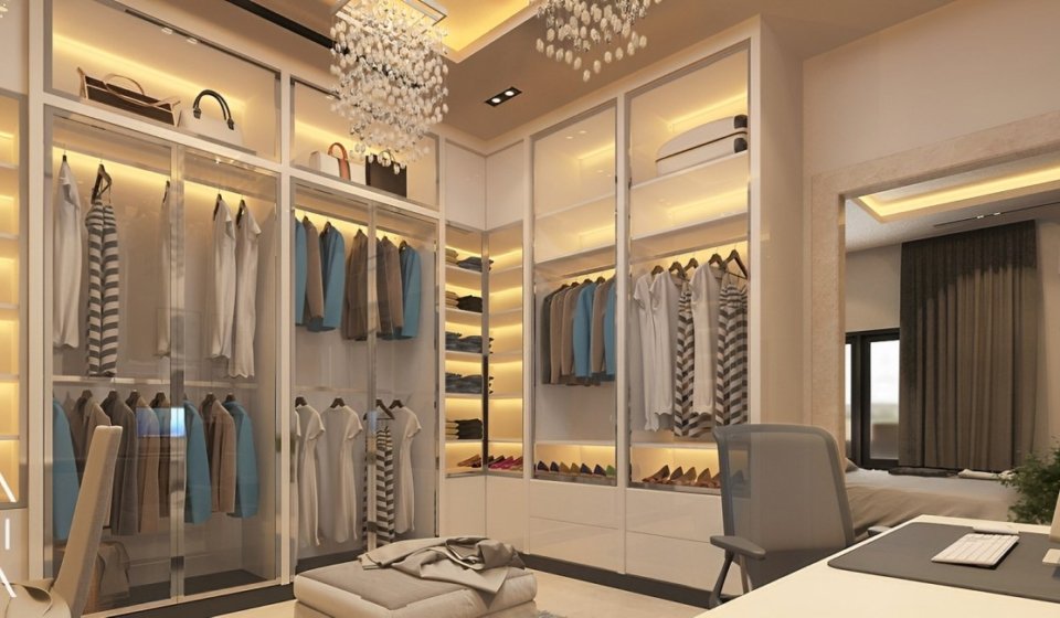 Desain walk in closet